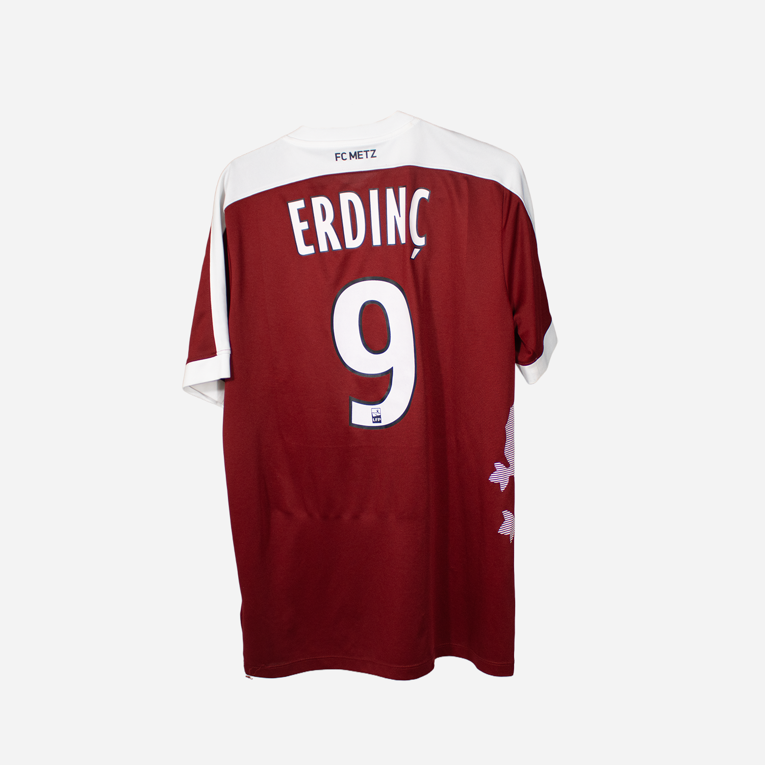 FC Metz 2012-13 Home Shirt – Mevlüt Erdinç #9 voetbaltenues Mystershirt