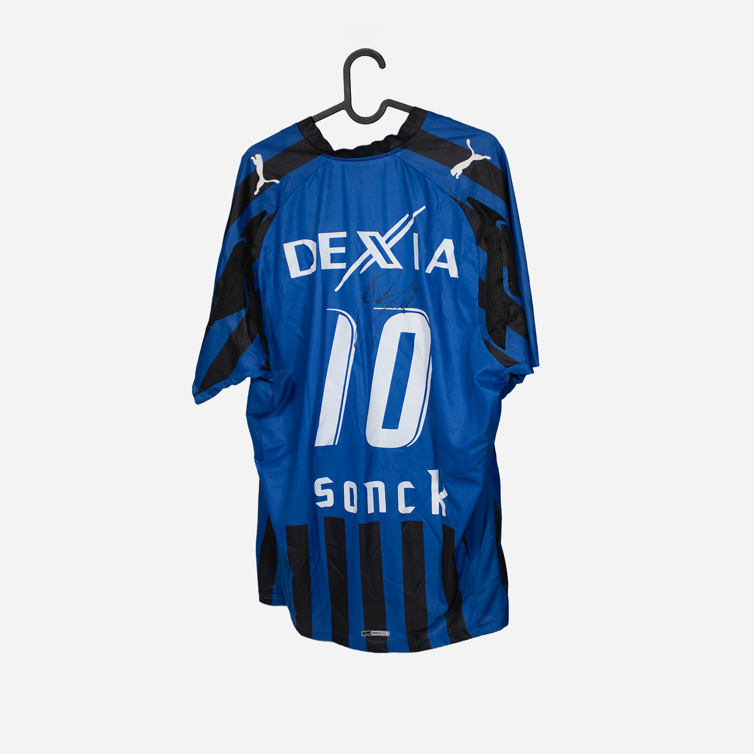 Club Brugge 2007-08 Home Shirt – Signed - Sonck #10 voetbaltenues Mystershirt