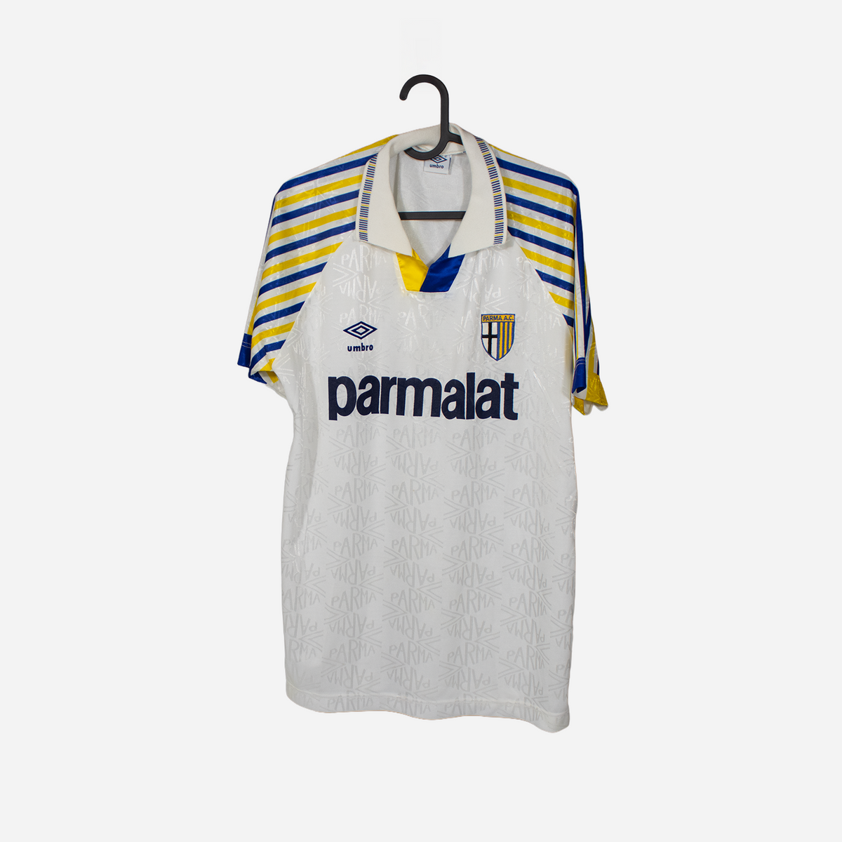 Maillot Extérieur Parma AC Vintage 1993-1995 Umbro Parmalat - Taille XL - Occasion En Bon état