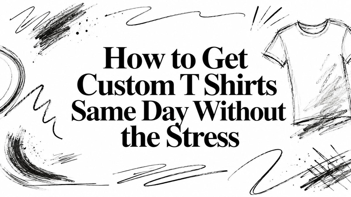 How to Get Custom T Shirts Same Day Without the Stress