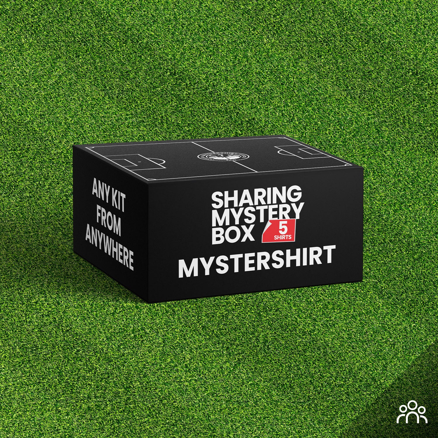 Deleboks med 5 klassiske fodboldtrøjer Mystery Boxes