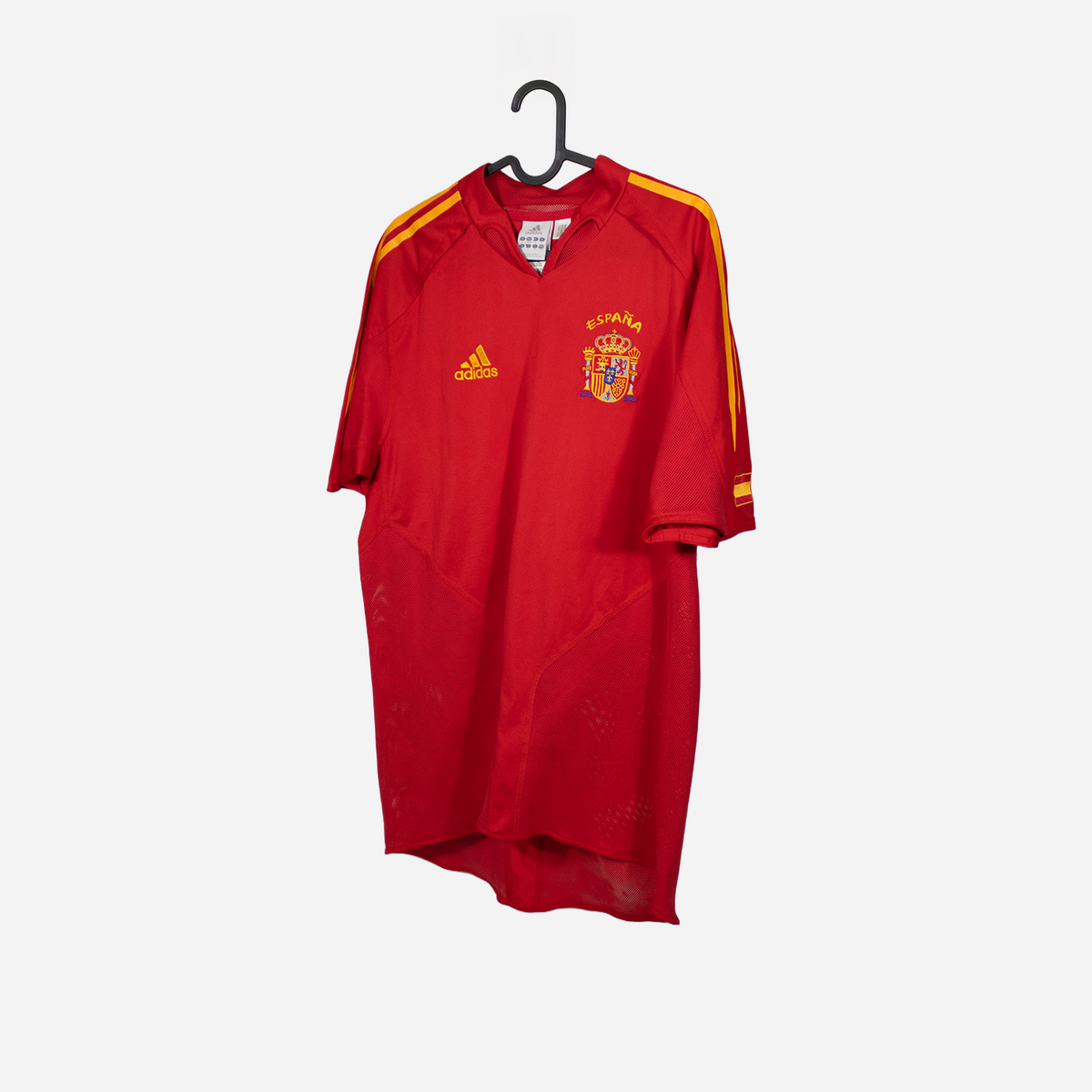 Maillot de football original Espagne 2004-06 domicile signé Raul (avec étiquette) - France Maillot de football original Espagne 2004-06 domicile signé Raul (avec étiquette) - France