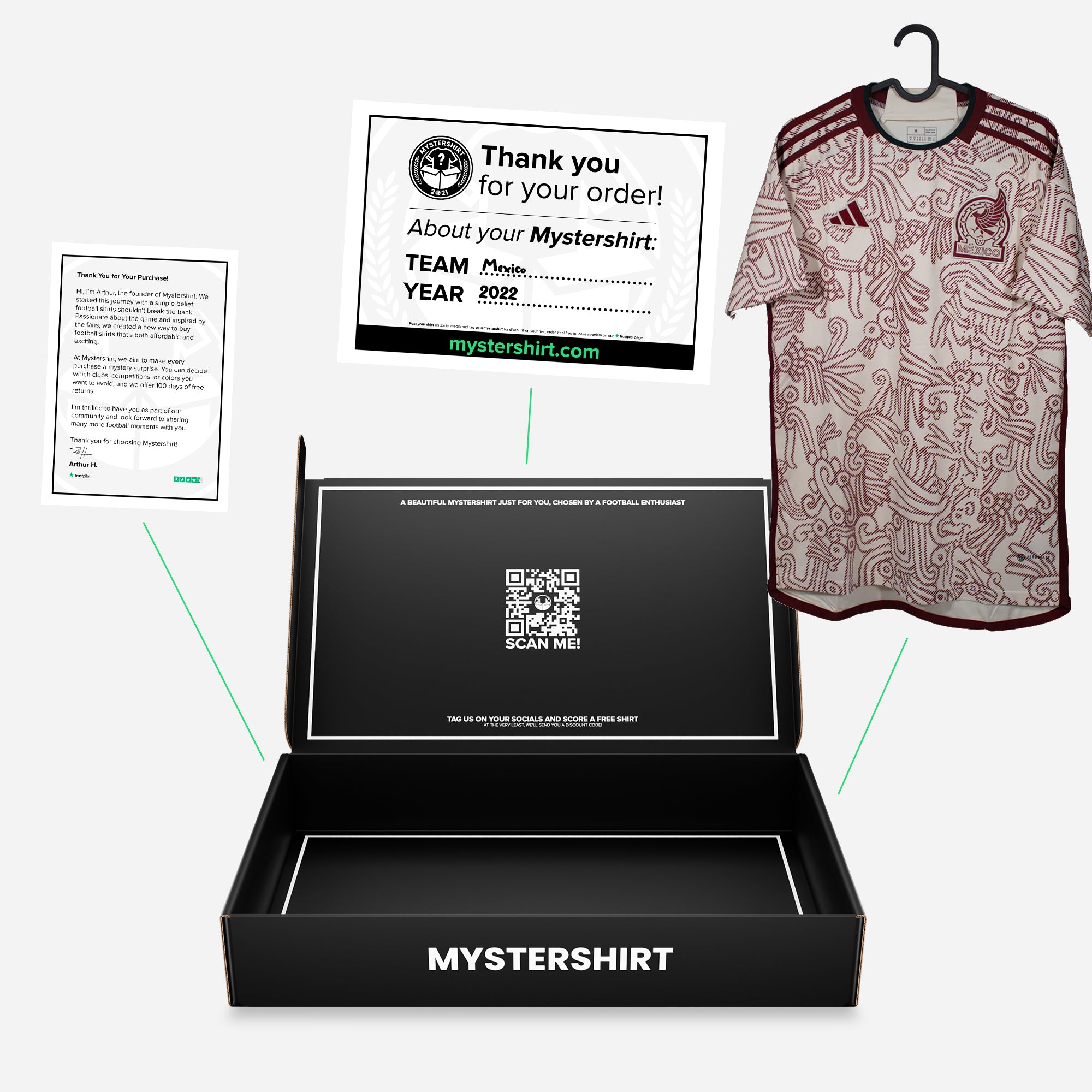 Internationales Team Fußball Trikot Mystery Box