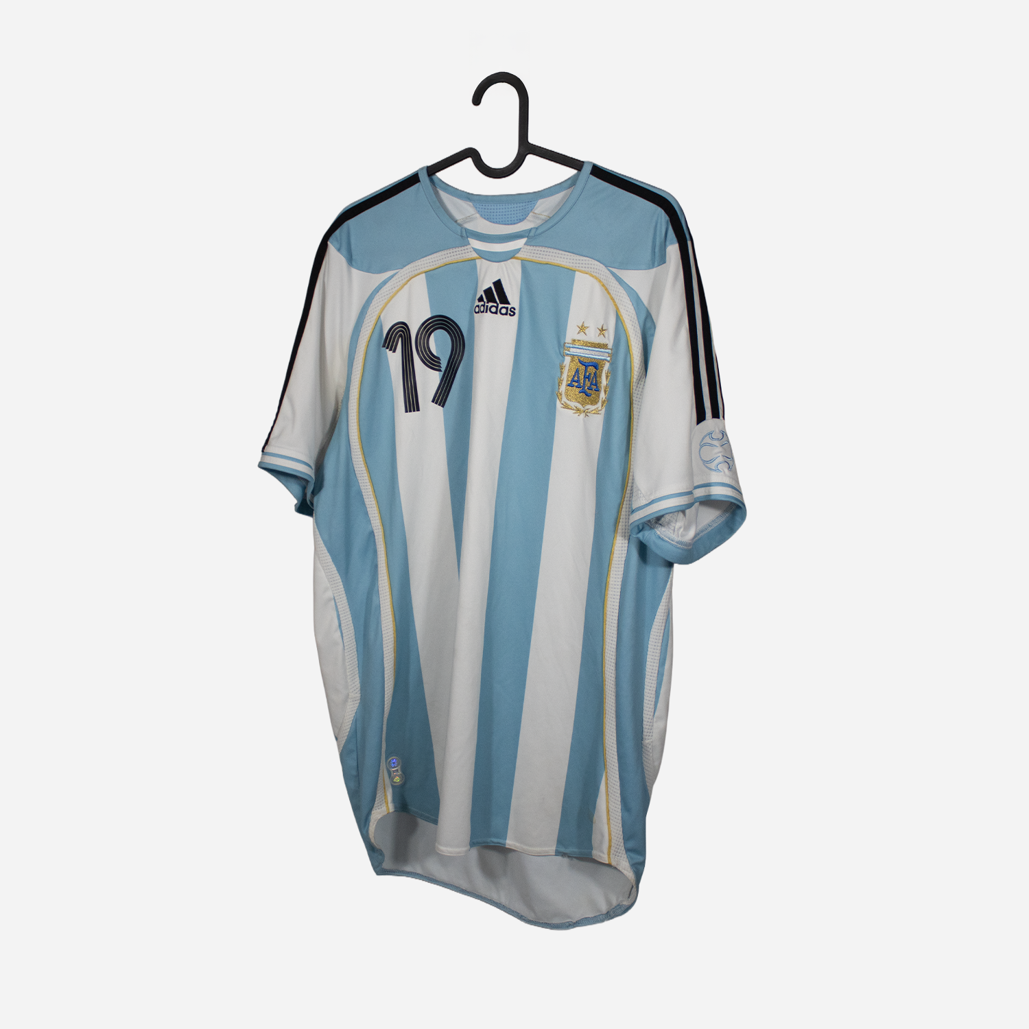 Argentina 2006 Home Shirt – Lionel Messi #19 voetbaltenues Mystershirt